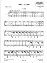 Danse Macabre Opus 40. 2 Pianos 8 Mains - SAINT-SAËNS - Partition